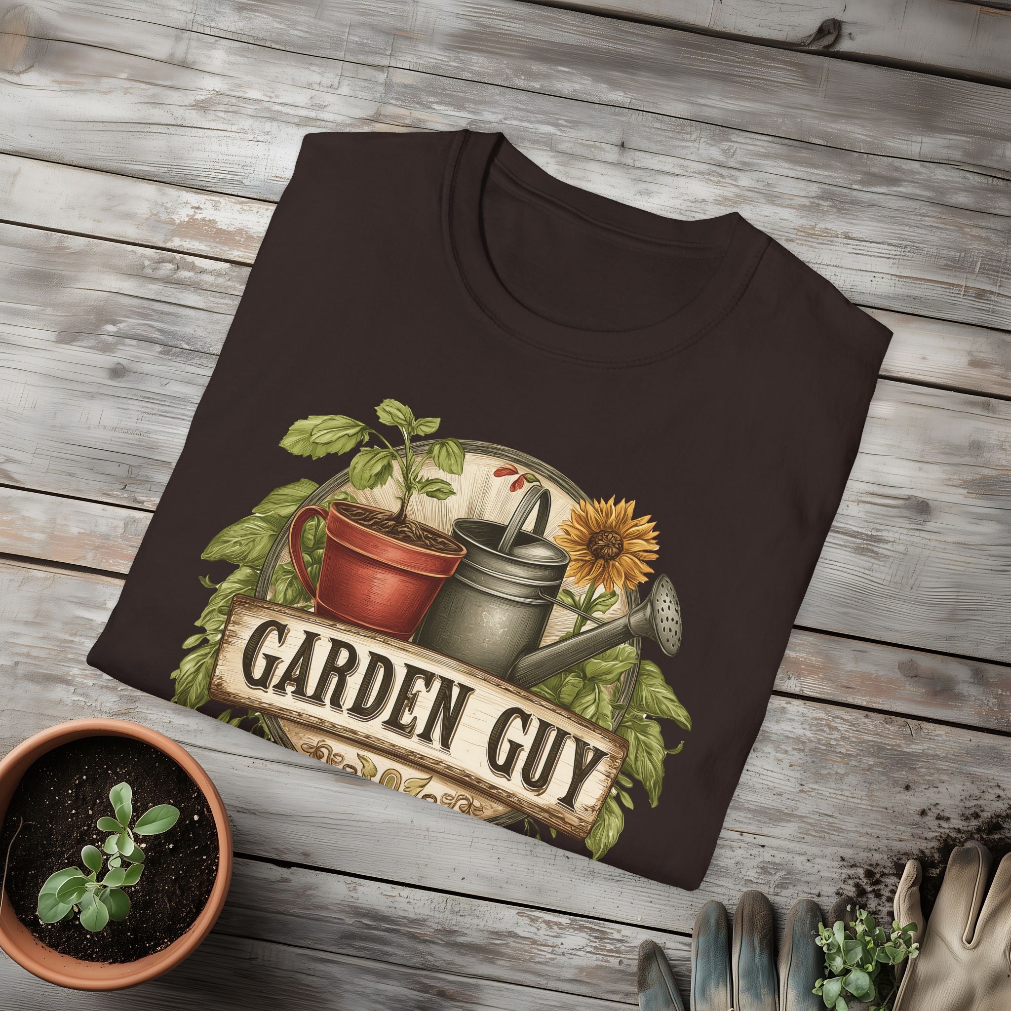 Vintage Garden Guy T-Shirt for  Backyard Gardeners