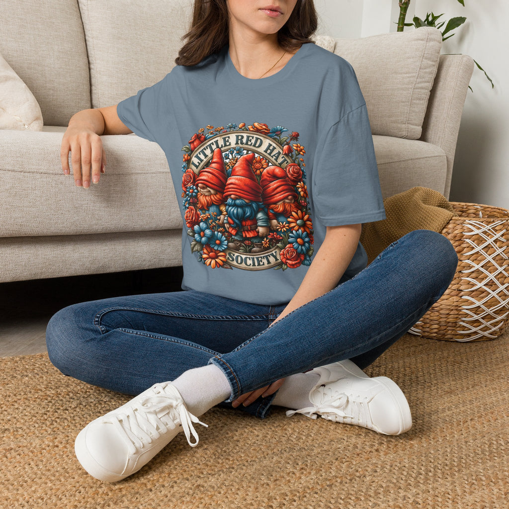 Garden Gnome Little Red Hat Society T-Shirt