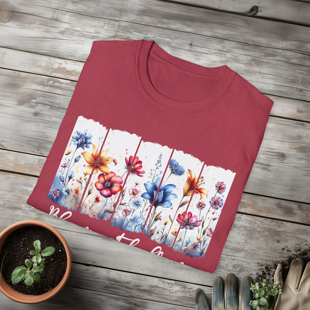 Bloom with Grace  Floral T-shirt for Nature and Flower Lovers