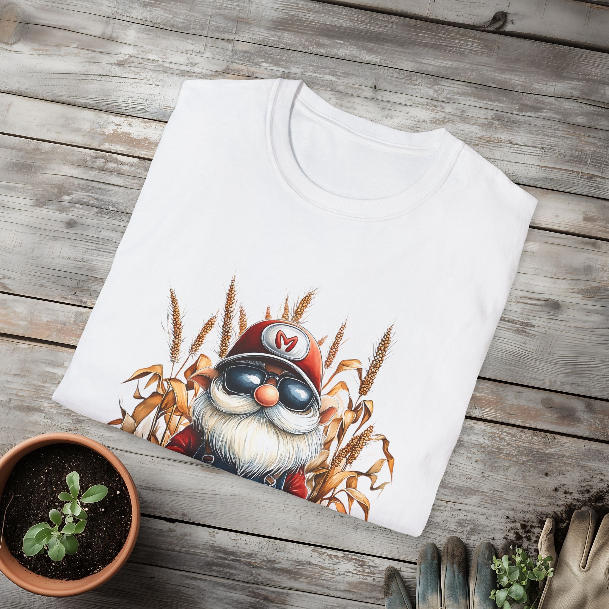 Harvest Season Gnome Farmer T-Shirt