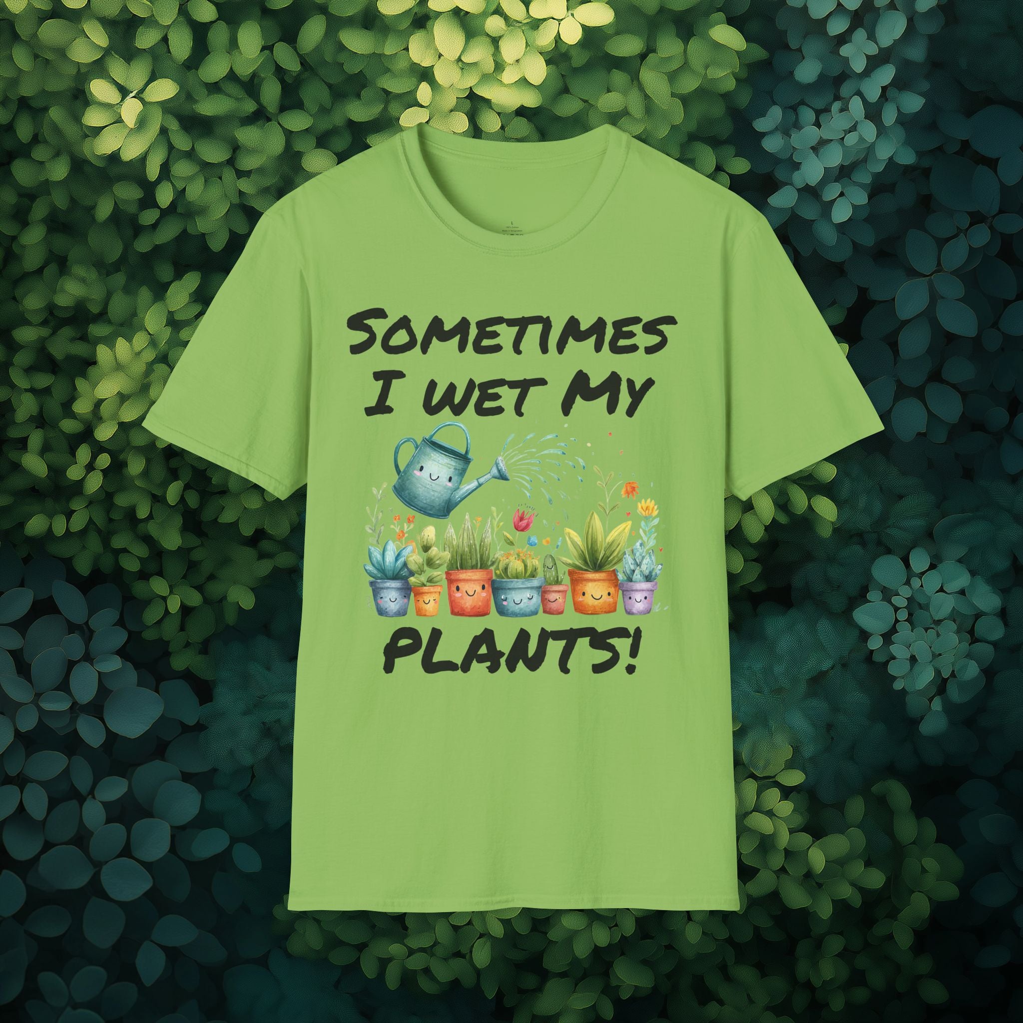 Cartoon Sometimes I Wet My Plants T-Shirt