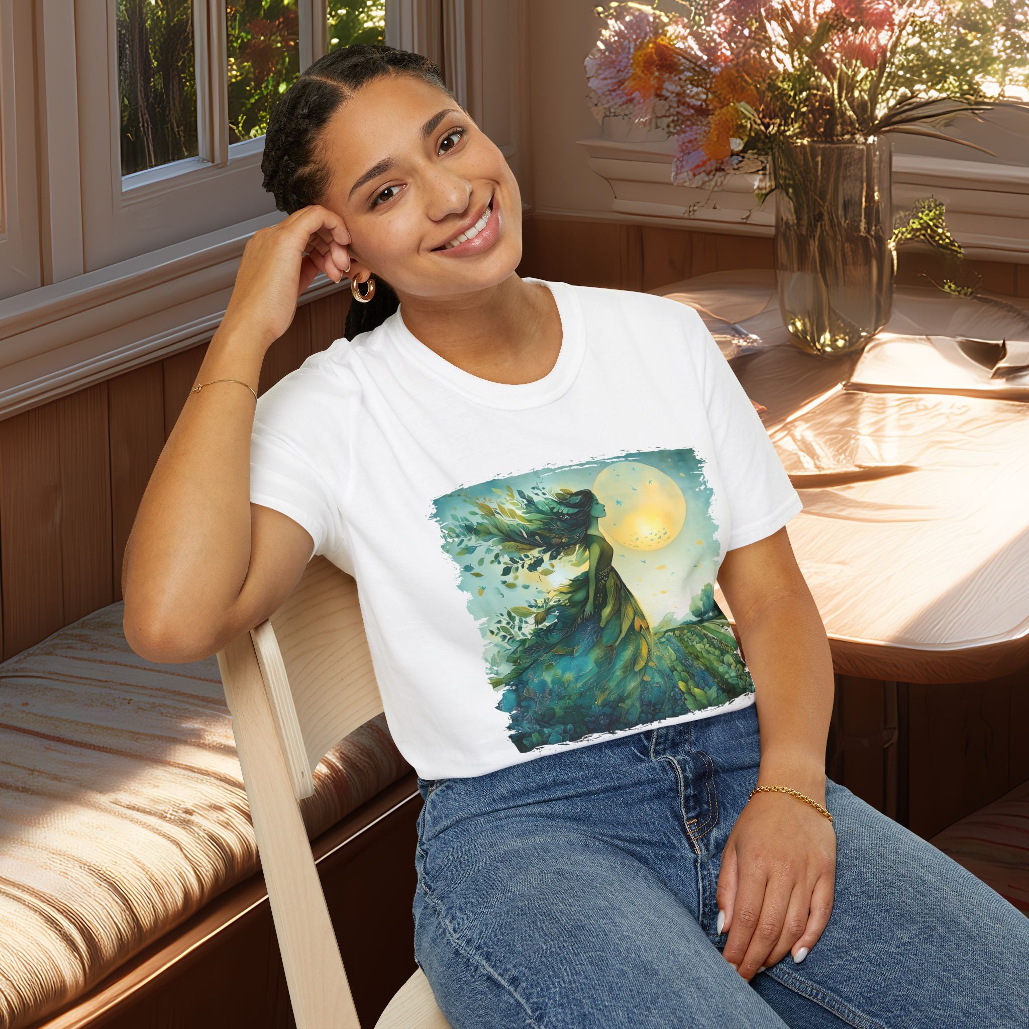 Garden Goddess T-Shirt for Gardeners, Nature Lovers, Summer Casual Wear