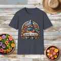Funny Gnome Guard Garden Emblem T-shirt