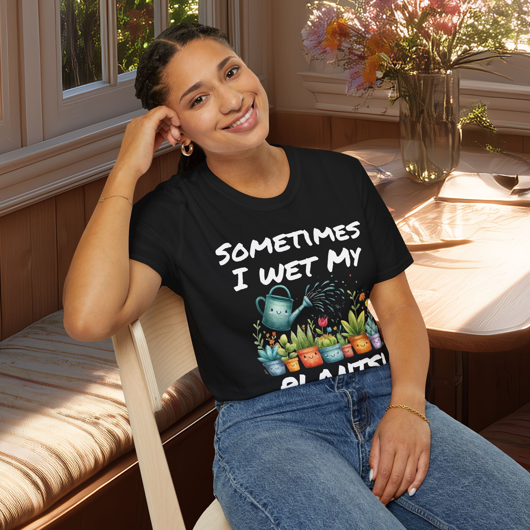 Cartoon Sometimes I Wet My Plants T-Shirt