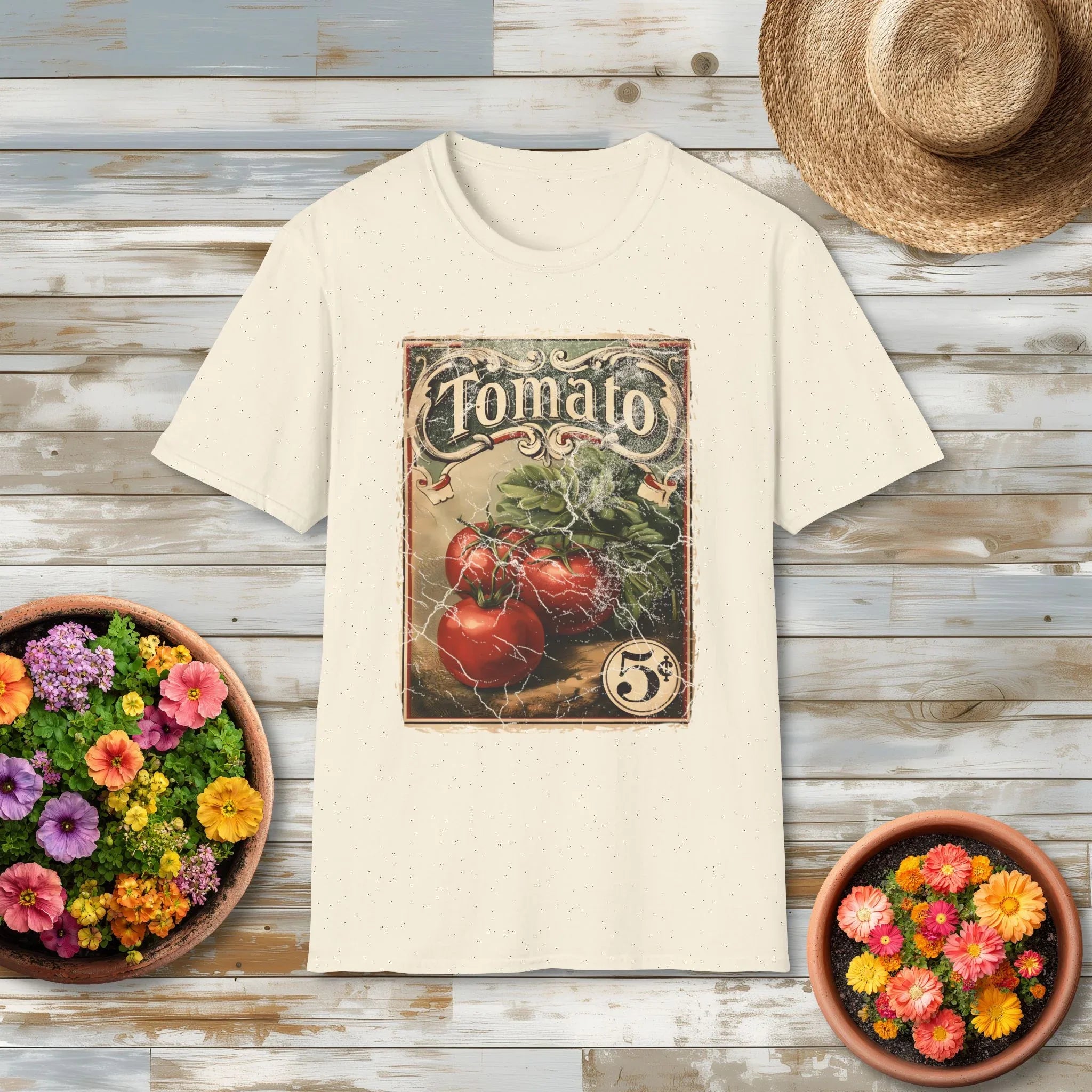 Vintage Tomato Seed Packet Shirt