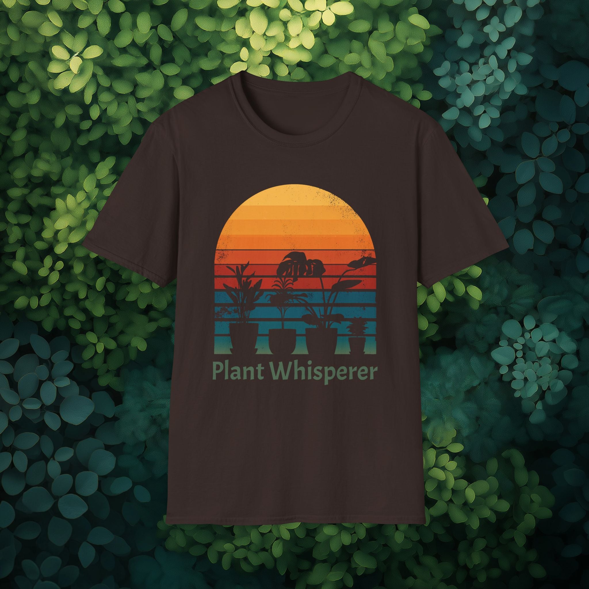 Sunset Plant Whisperer T-Shirt for Gardeners