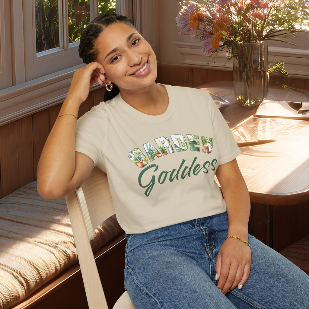Garden Goddess T-Shirt for Plant Lovers and Gardeners