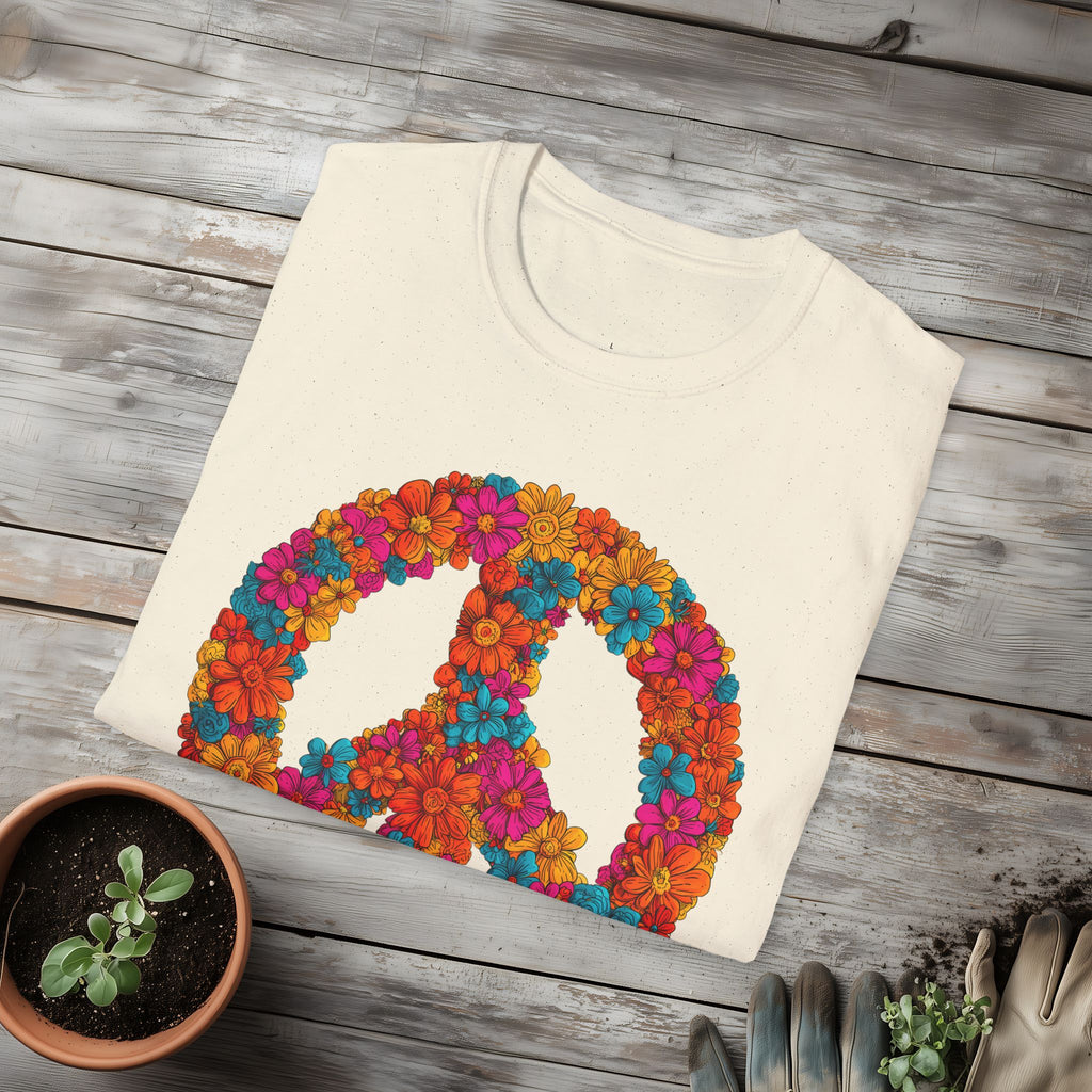 Flower Power Peace Sign Tee