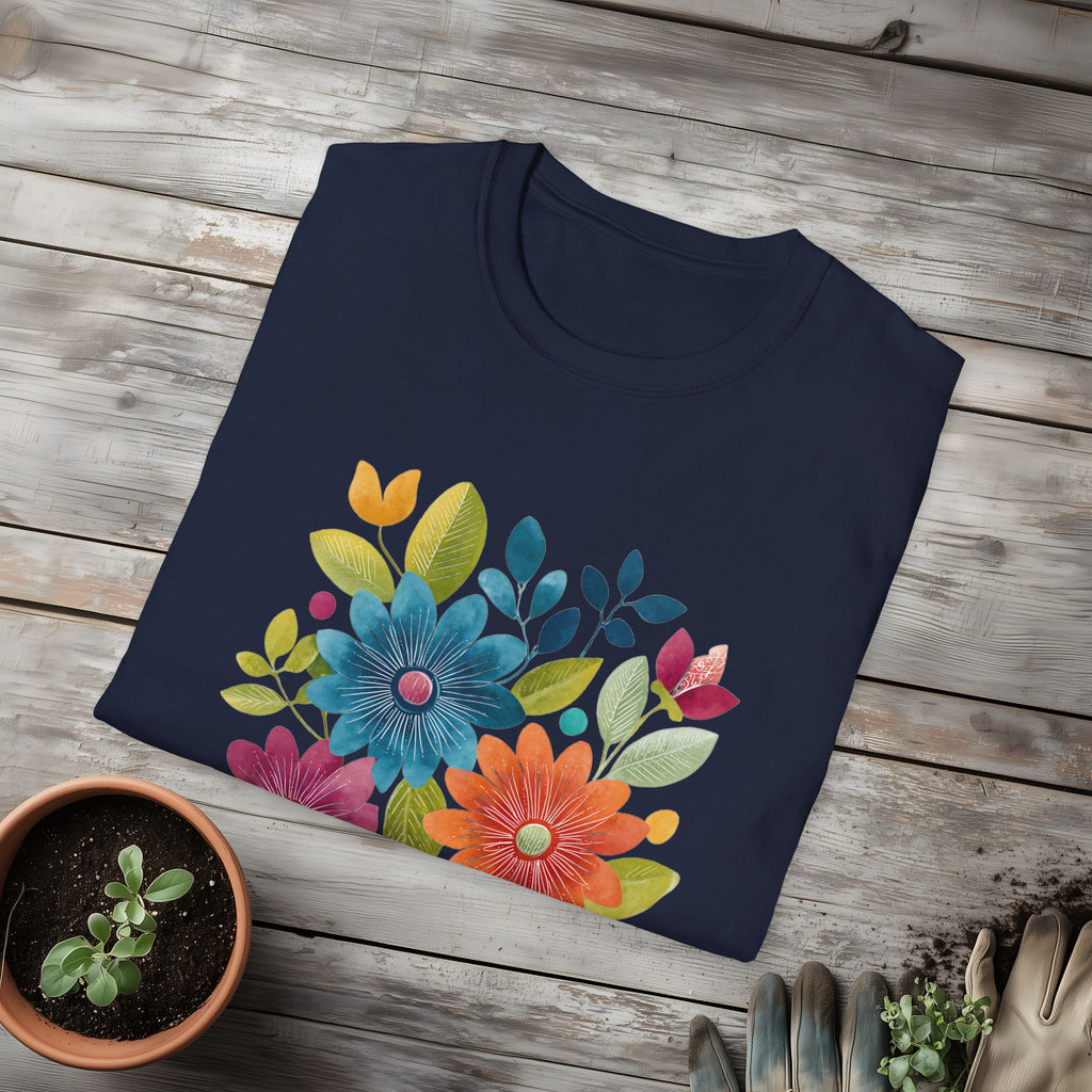 Retro Floral Collage Tee