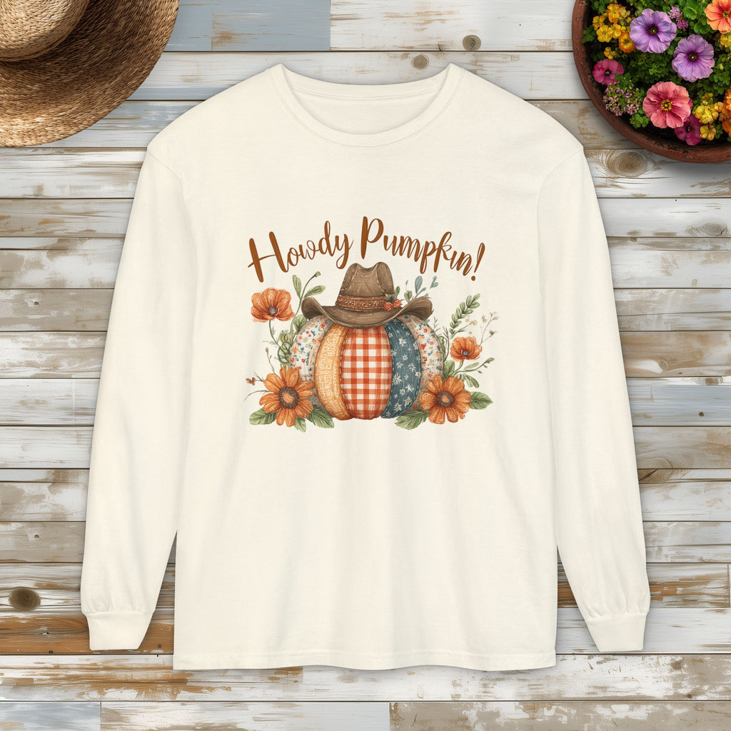 Howdy Pumpkin Long Sleeve Tee