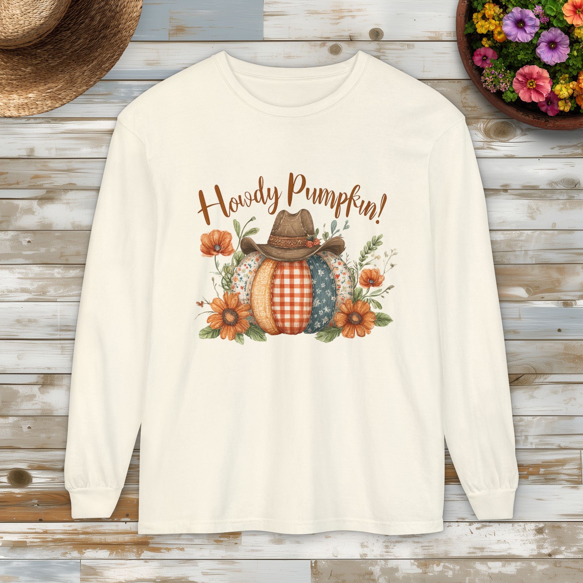 Howdy Pumpkin Long Sleeve Tee