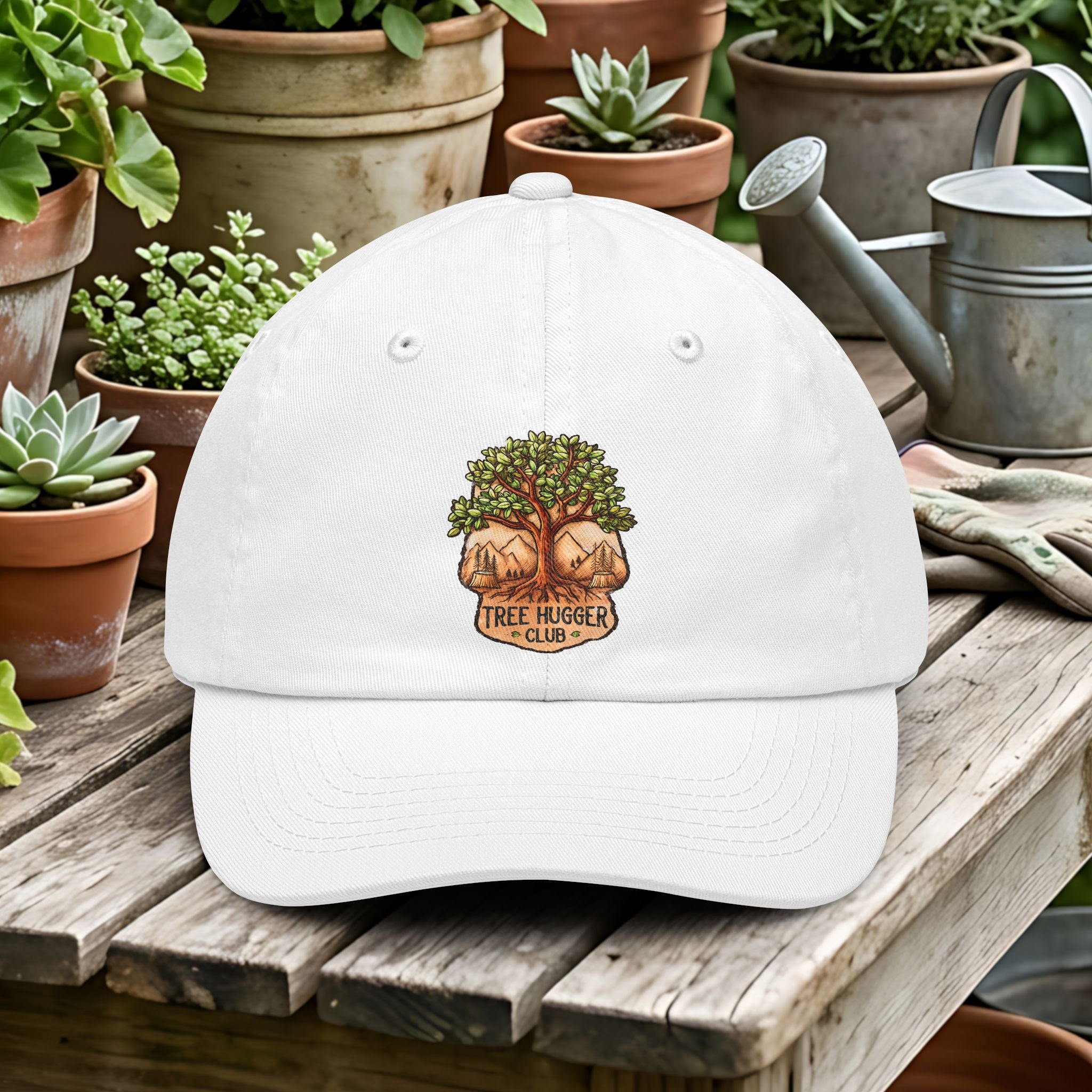 National Park Style Tree Hugger Club Emblem Dad Hat
