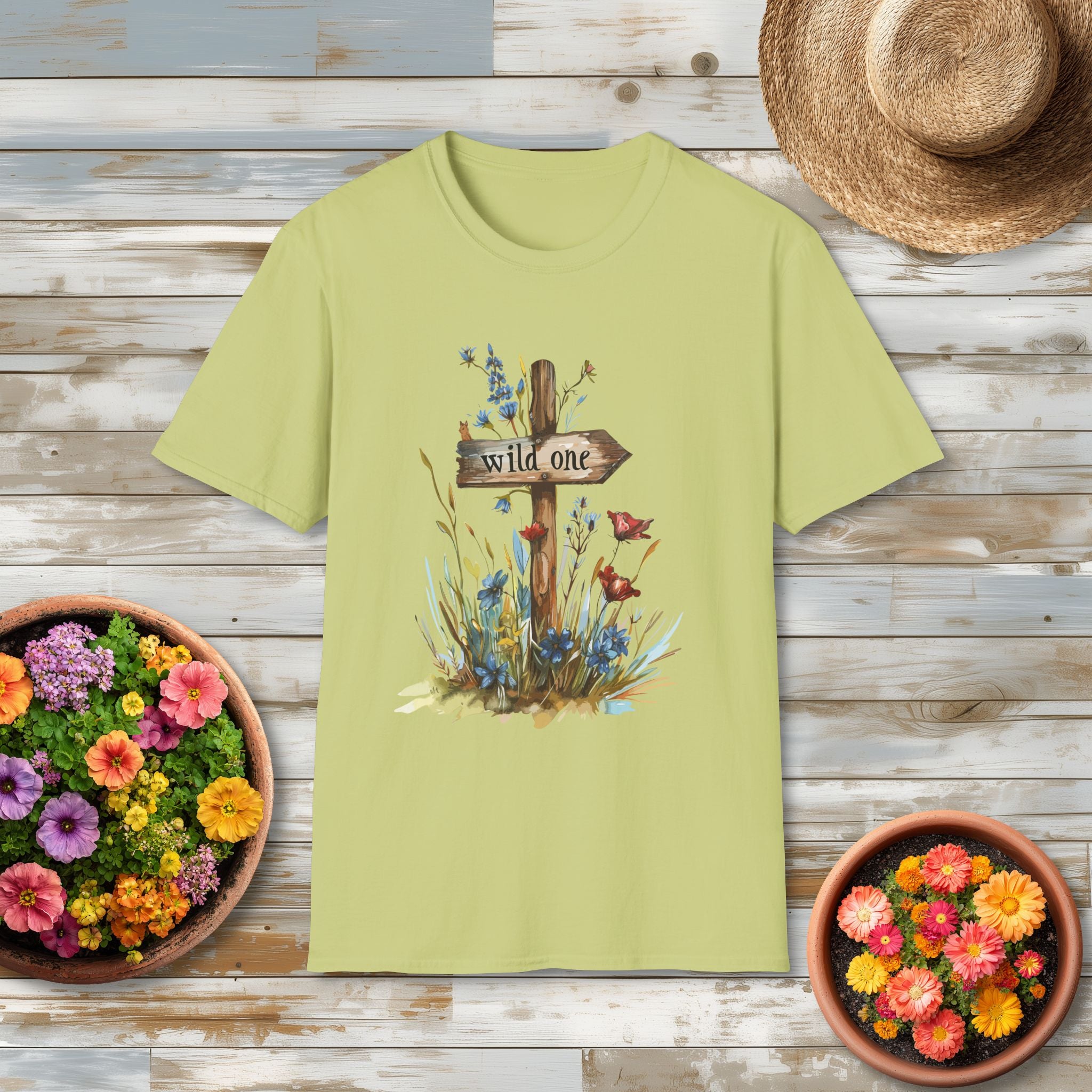 Wild One Wildflower Watercolor T-Shirt