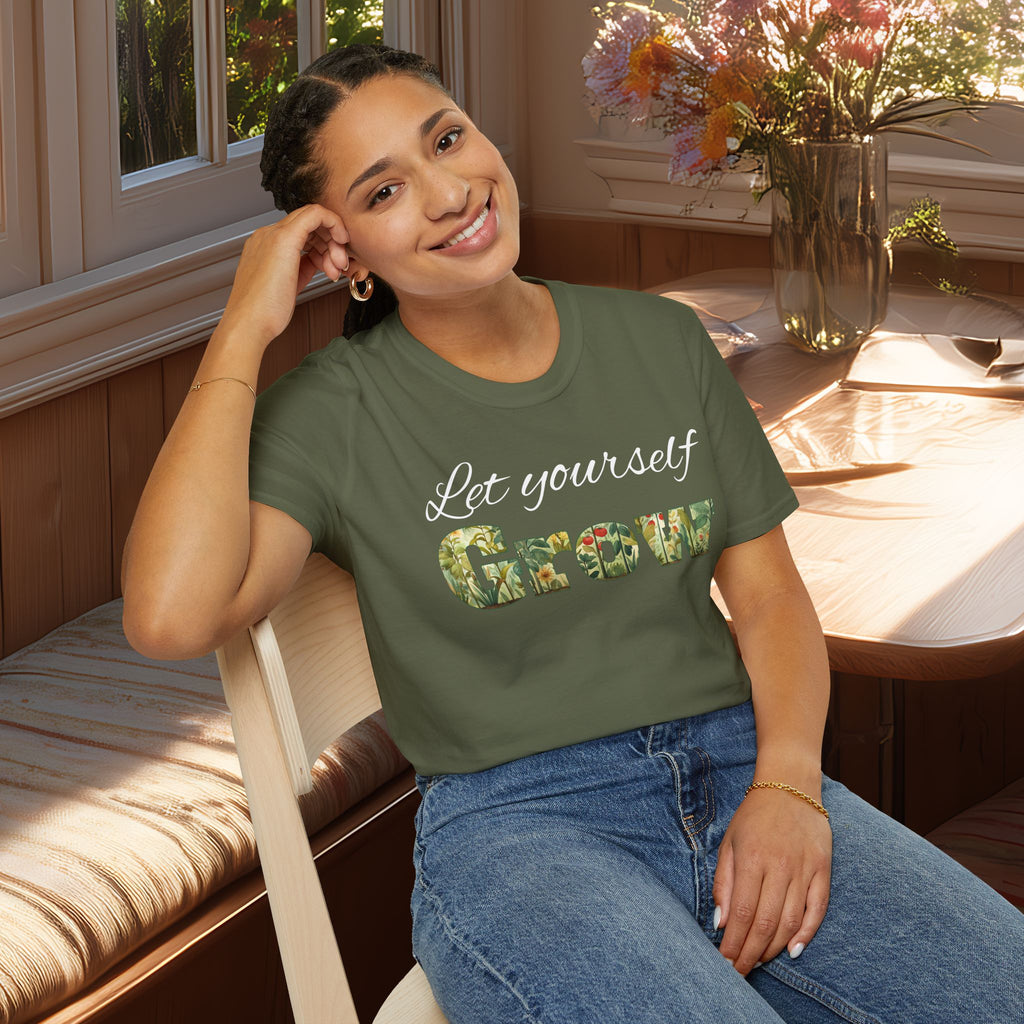 Let Yourself Grow Inspirational T-Shirt for Gardeners