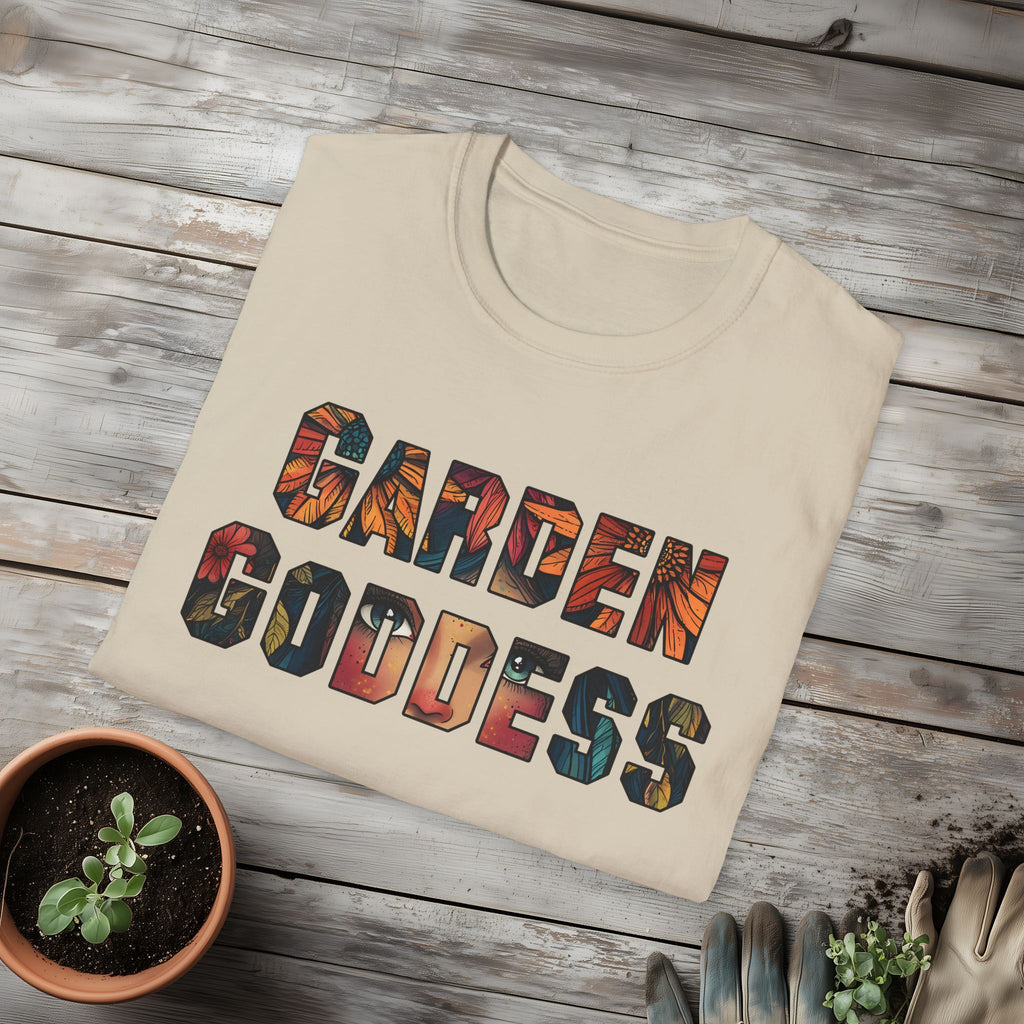 Boho Garden Goddess T-Shirt for  Nature Lovers