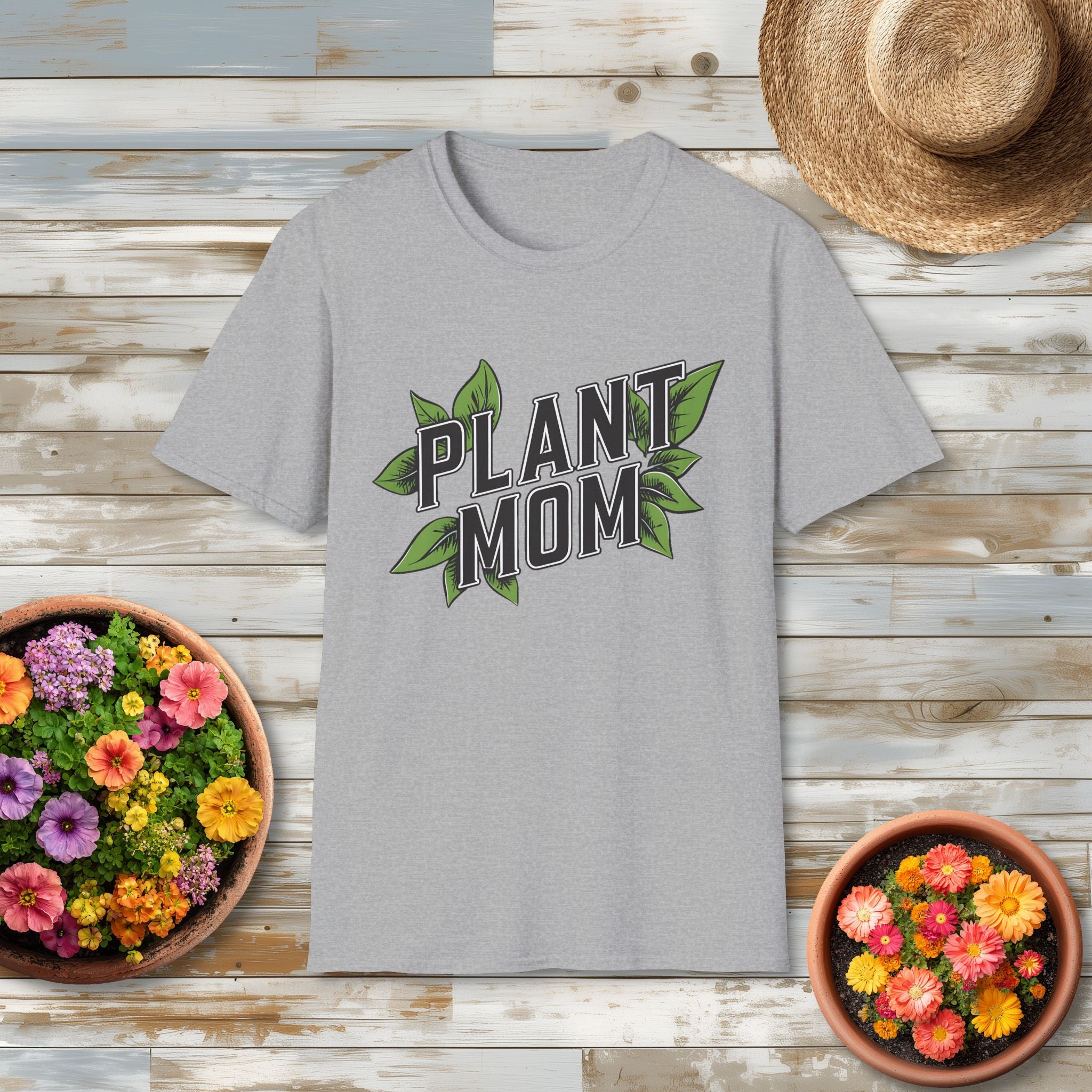 Plant Mom Varsity Shirt for Gardeners