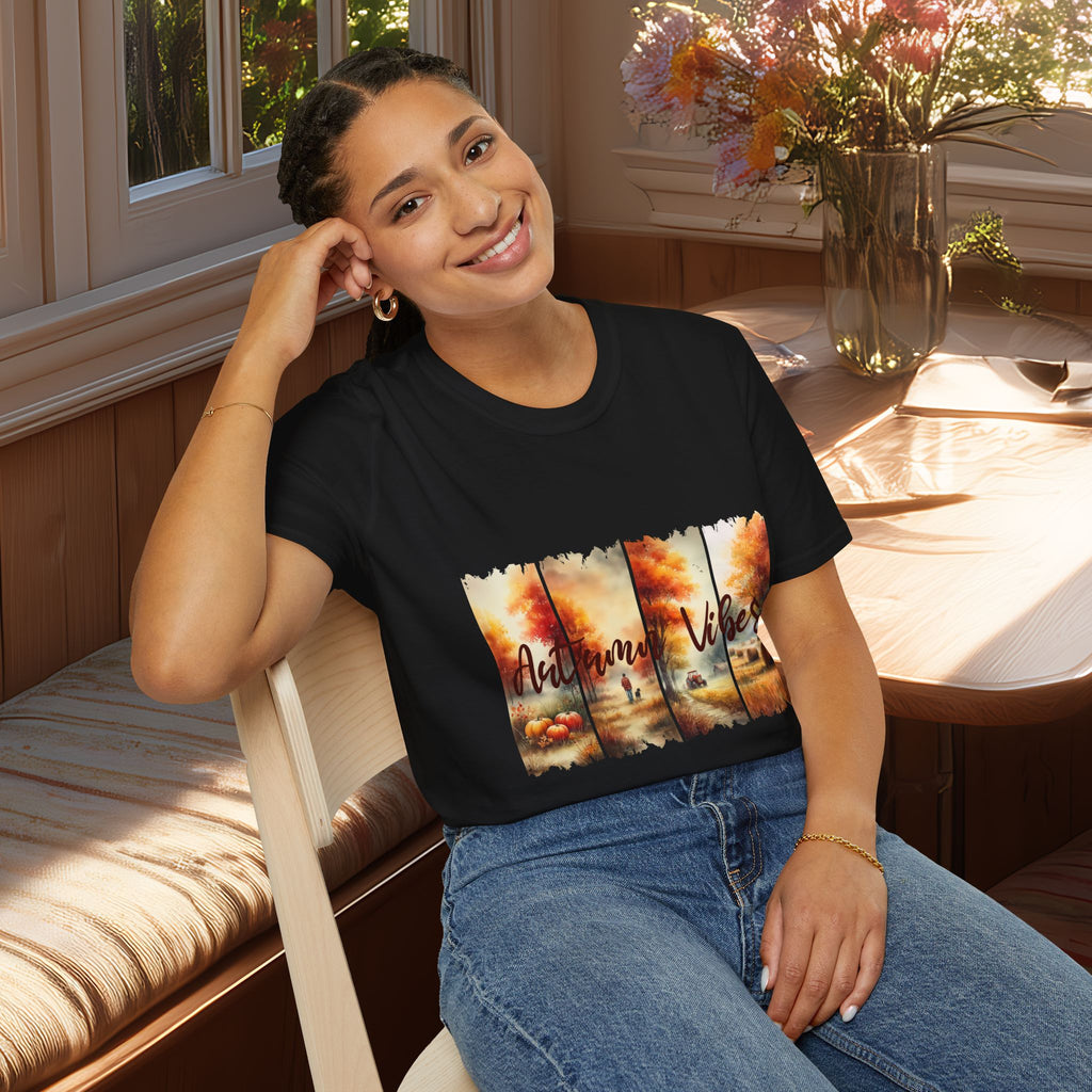 Autumn Vibes Farm Scene T-Shirt