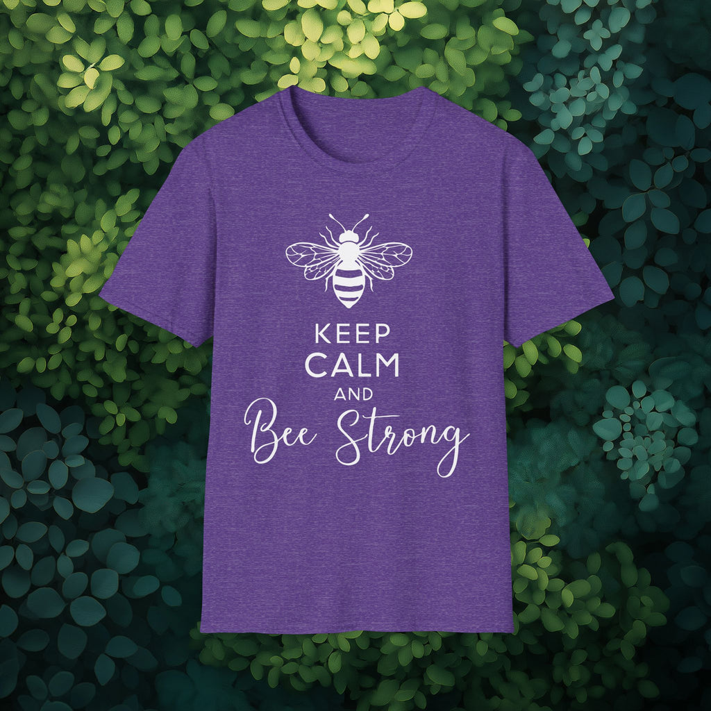 Keep Calm and Bee Strong Motivational T-Shirt