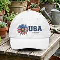 USA Flag Daisy Dad Hat – Patriotic 1776–2026