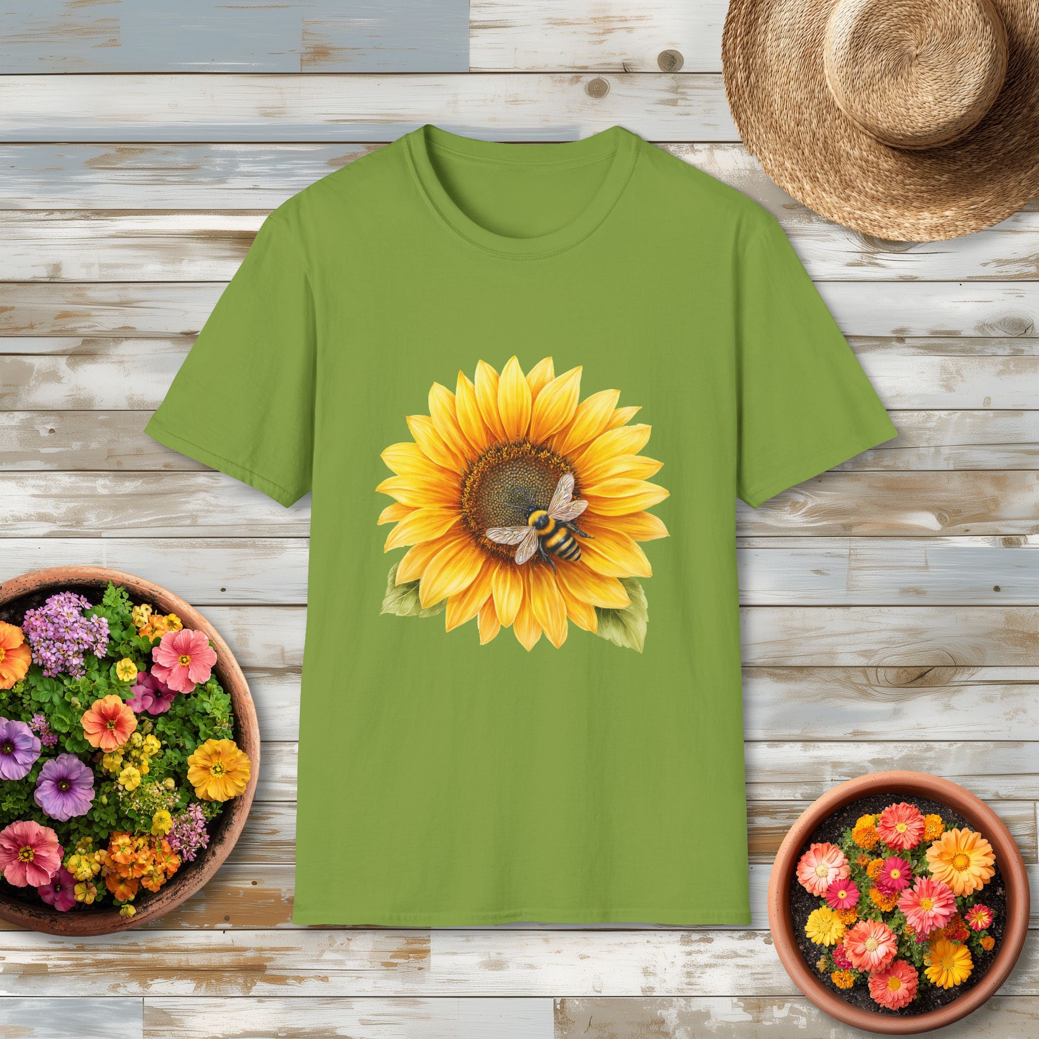 Sunflower and Honeybee T-Shirt