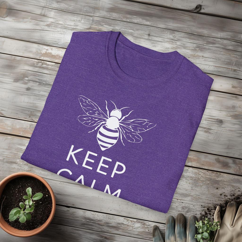Keep Calm and Bee Bold T-Shirt for Bee and Nature Lovers