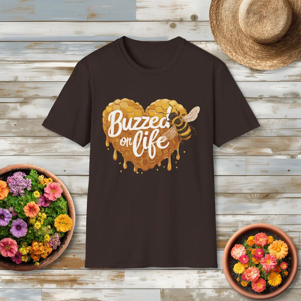 Buzzed on Life T-Shirt for Bee Lovers