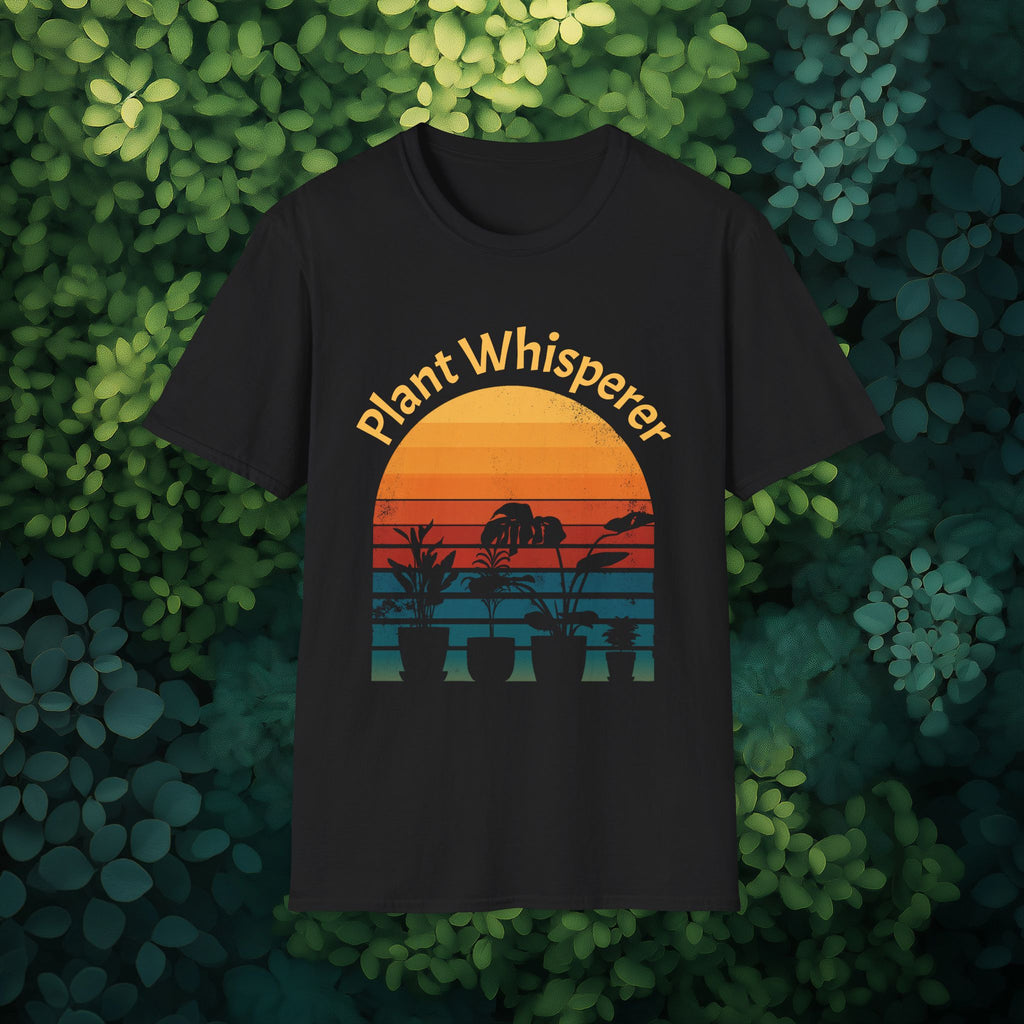 Plant Whisperer Sunset T-Shirt for Gardeners