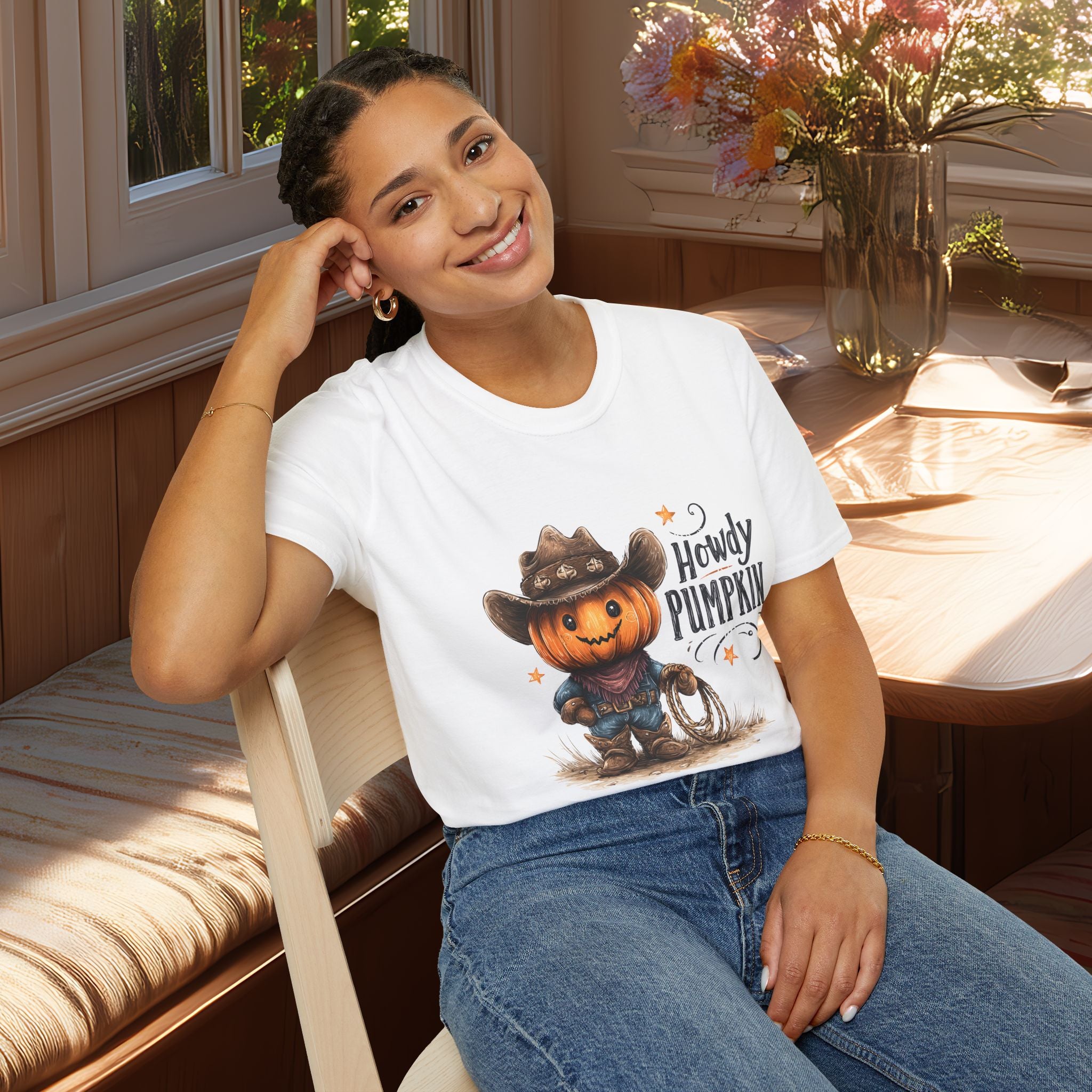 Howdy Pumpkin Cowboy Western T-Shirt