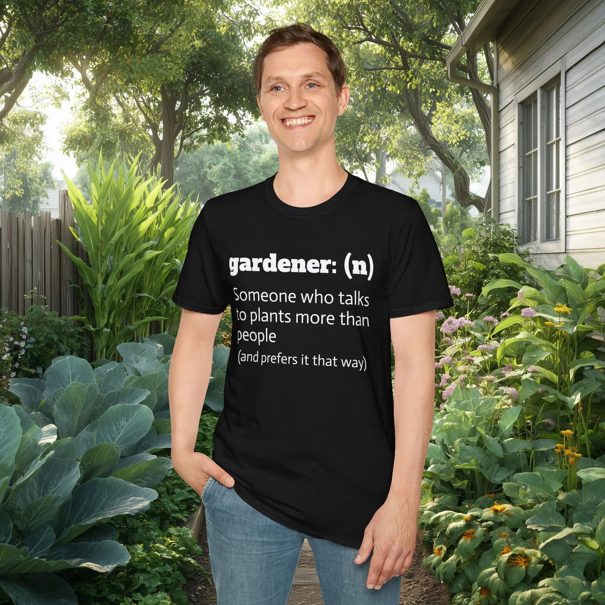Gardener Definition, Prefers Plants to People T-Shirt