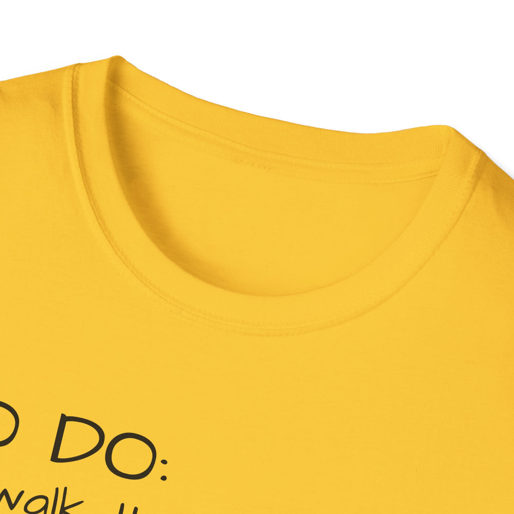 TO DO List T-Shirt – Funny Dog and Plant Life Graphic