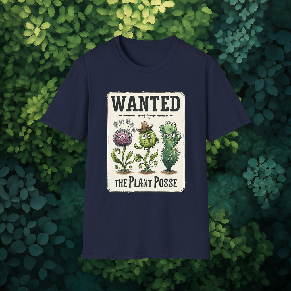 Weedy Plant Posse Wanted Poster T-Shirt
