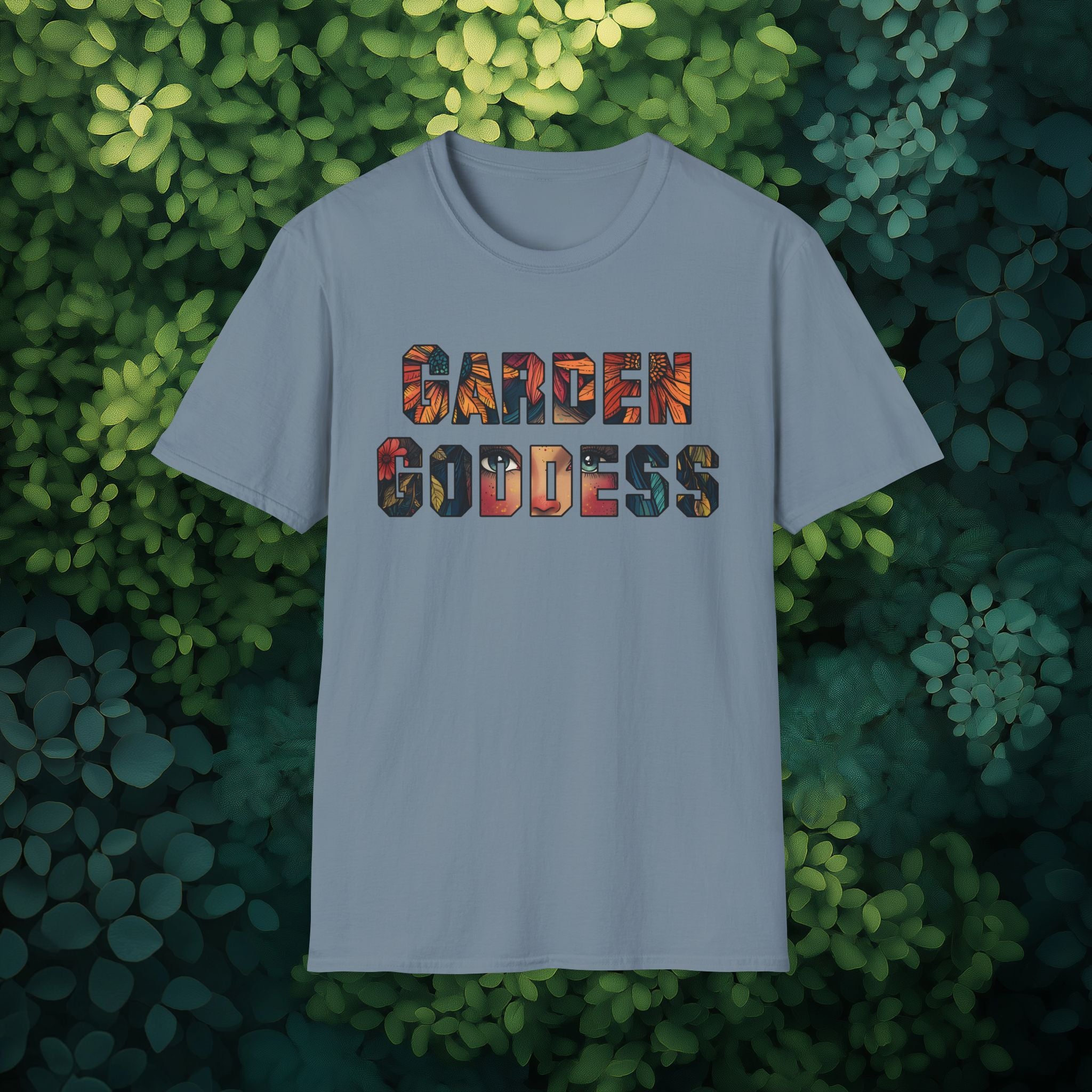 Boho Garden Goddess T-Shirt for  Nature Lovers