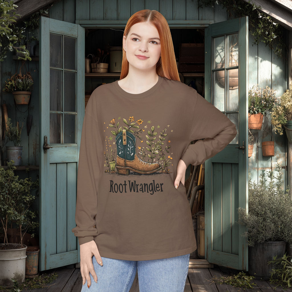 Root Wrangler Western Gardening Long Sleeve T-Shirt