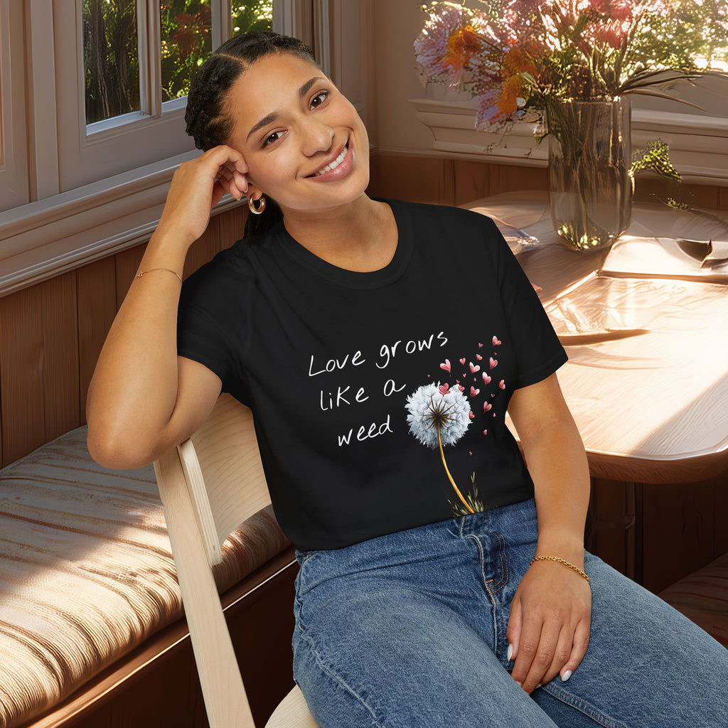 Love Grows Like a Weed Dandelion Tee