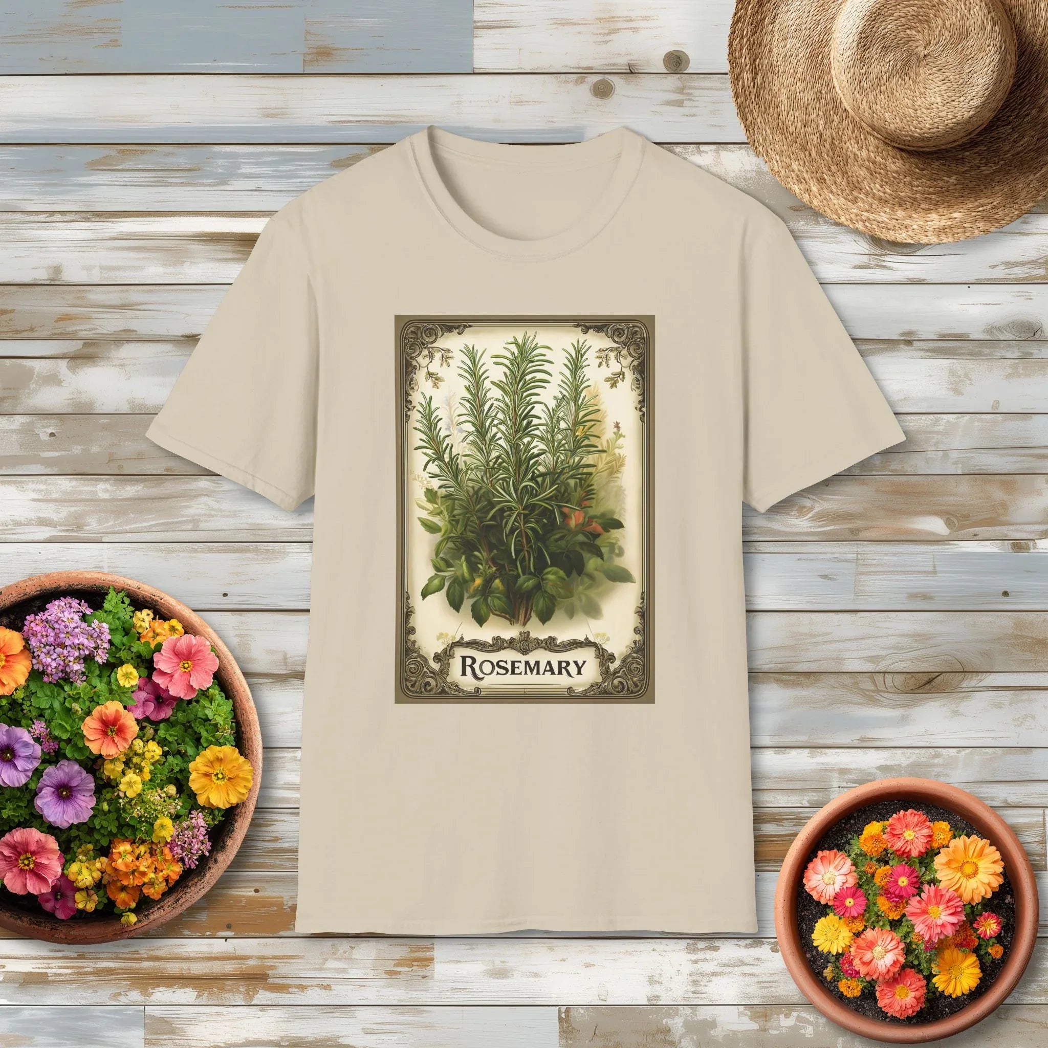 Rosemary Vintage Herb Seed Packet T-Shirt