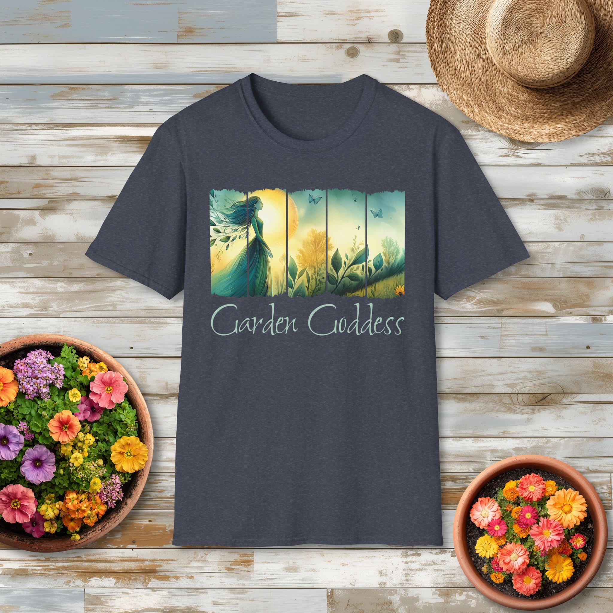 Divine Feminine Garden T-Shirt for Gardeners