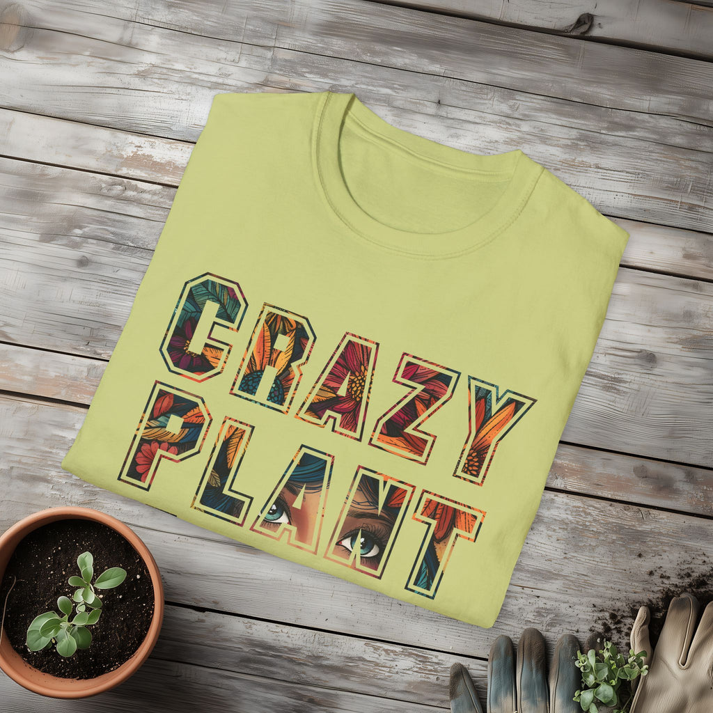 Boho Crazy Plant Lady T-Shirt for  Backyard Gardeners