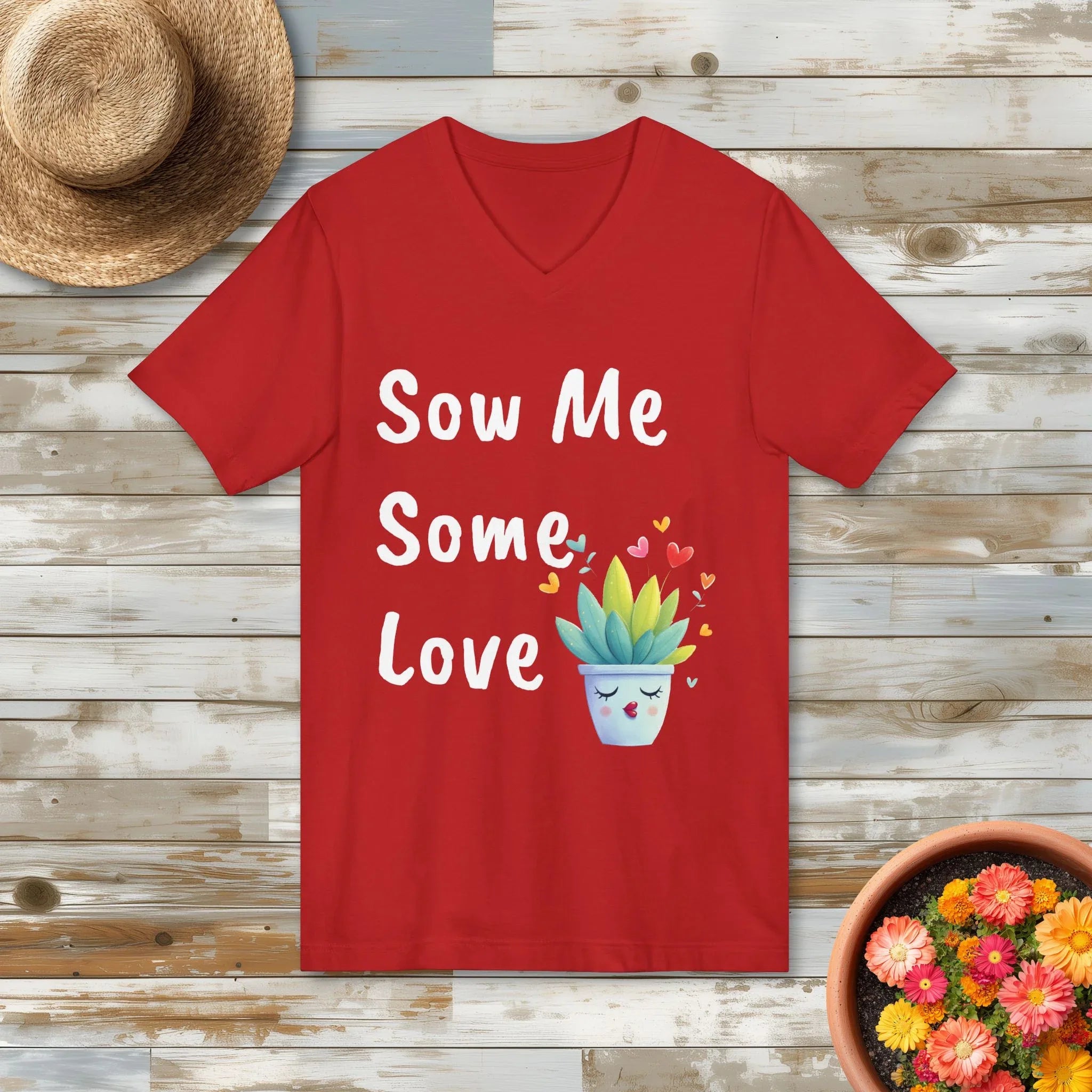 Sow Me Some Love V-Neck Shirt