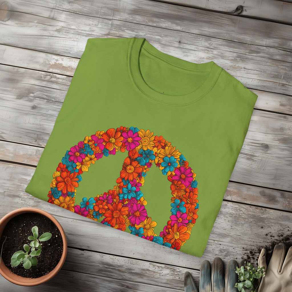 Flower Power Peace Sign Tee