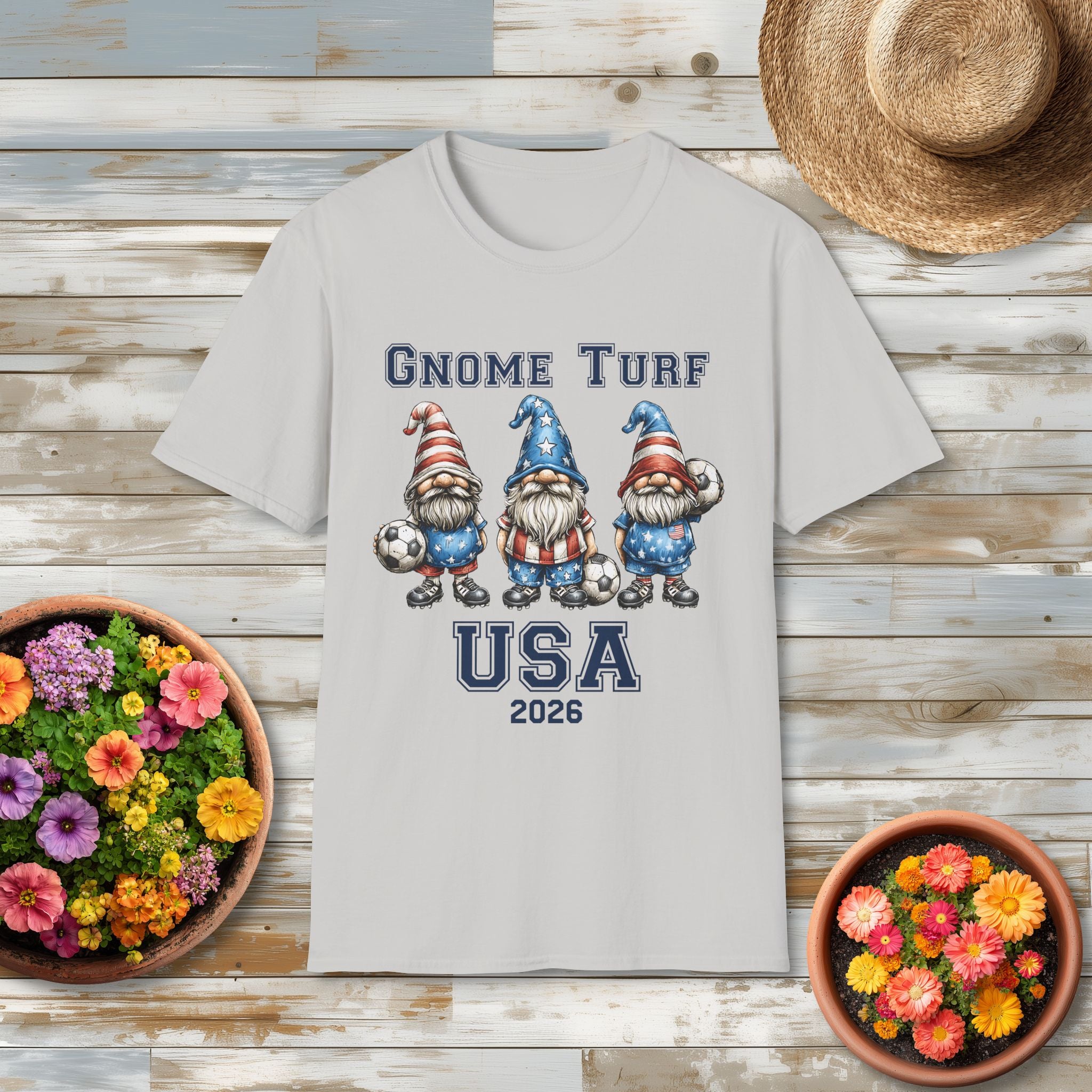 Gnome Turf USA 2026 Soccer Gnome T-Shirt