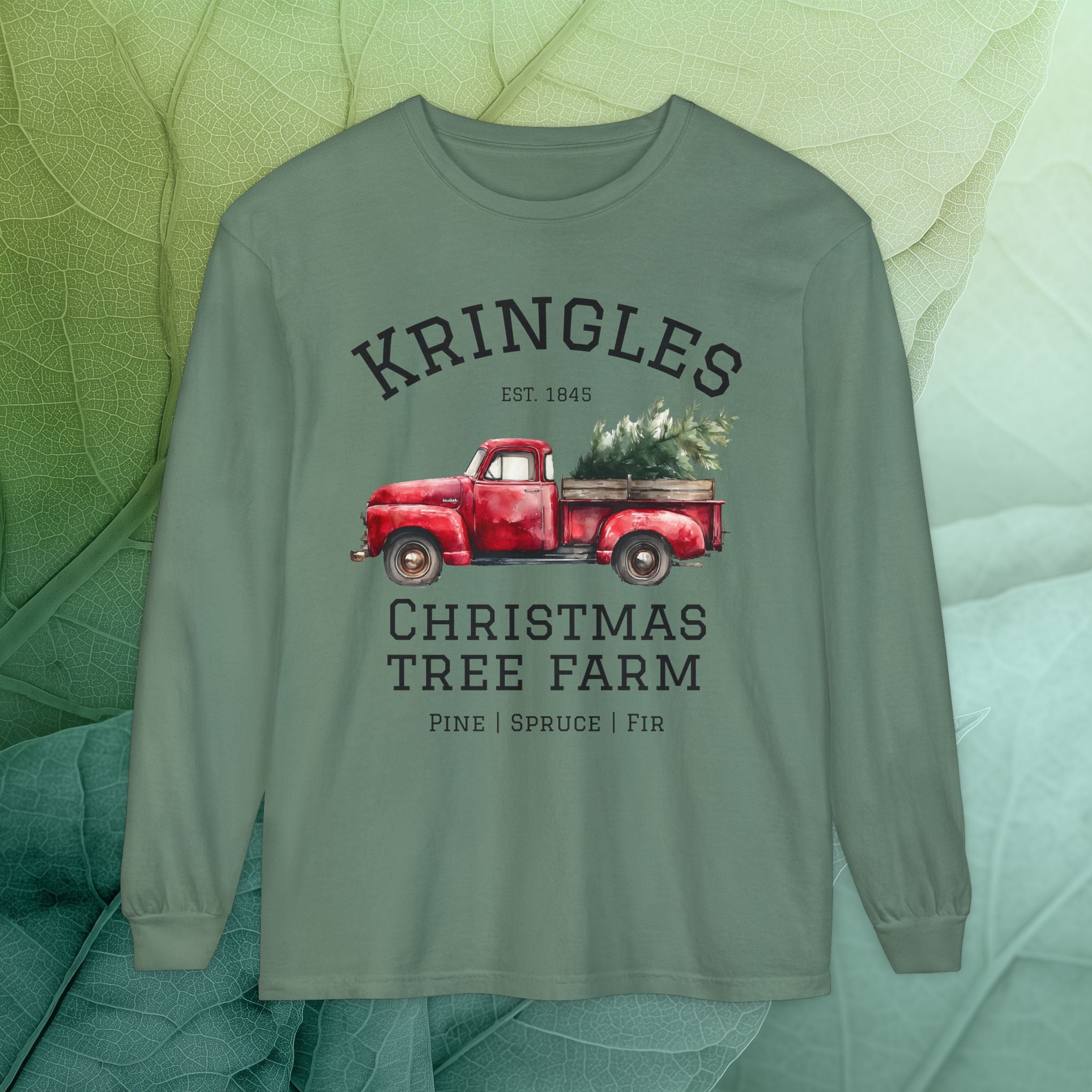 Kringles Christmas Tree Farm Long Sleeve Tee