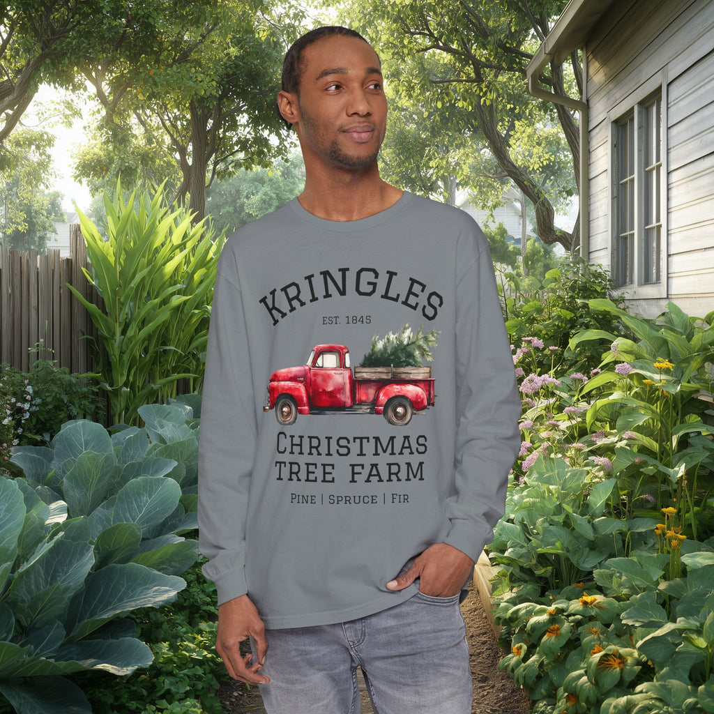 Kringles Christmas Tree Farm Long Sleeve Tee