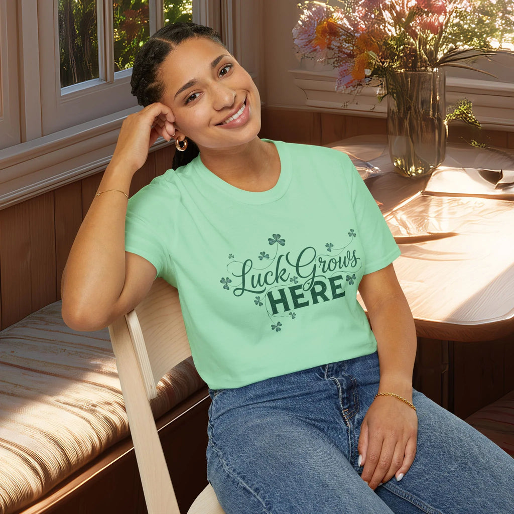 Luck Grows Here Shamrock T-Shirt