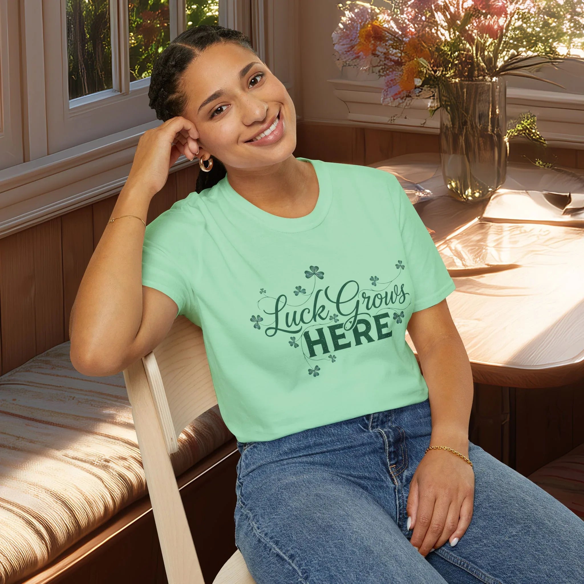 Luck Grows Here Shamrock T-Shirt