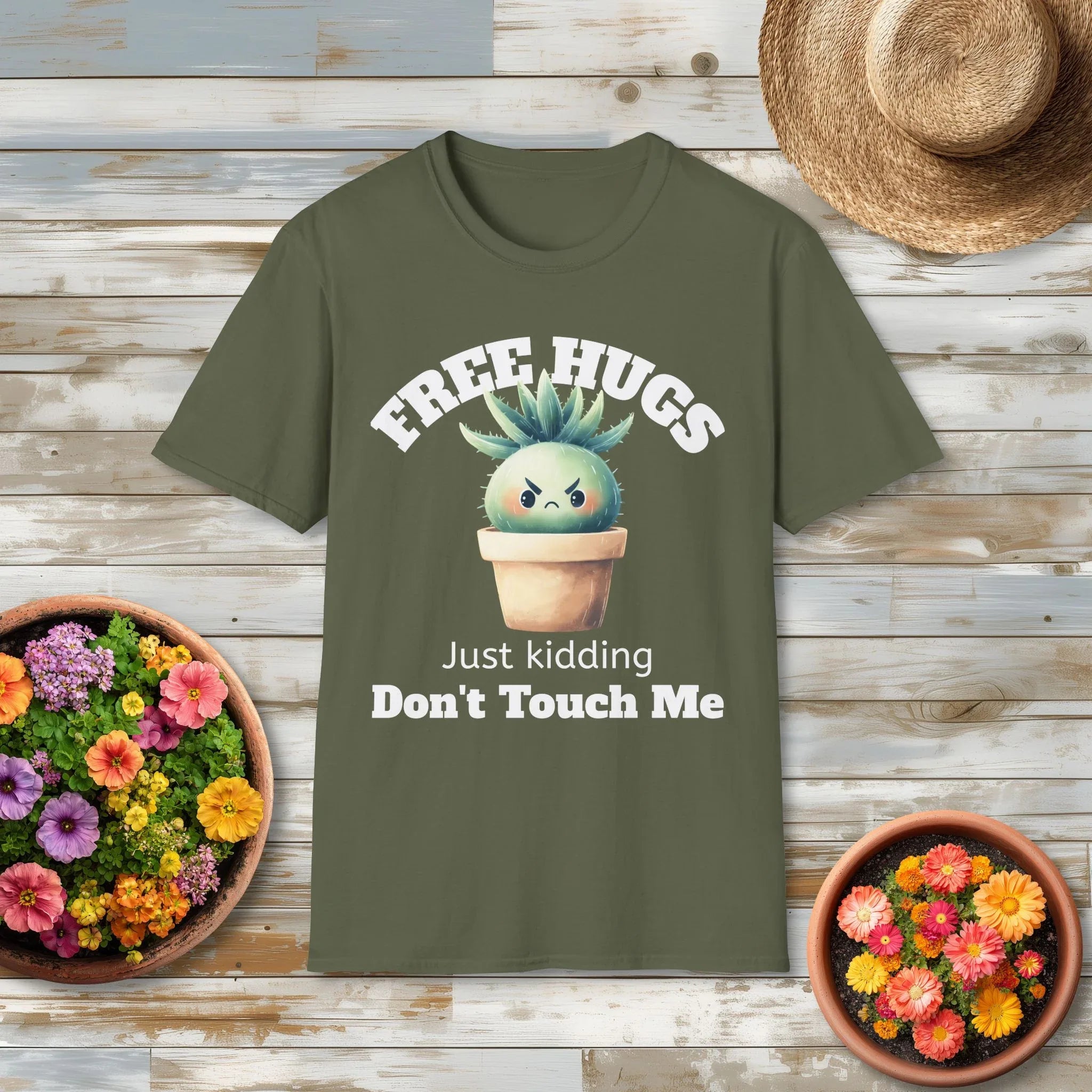 Kawaii Succulent Cactus Funny Plant Shirt