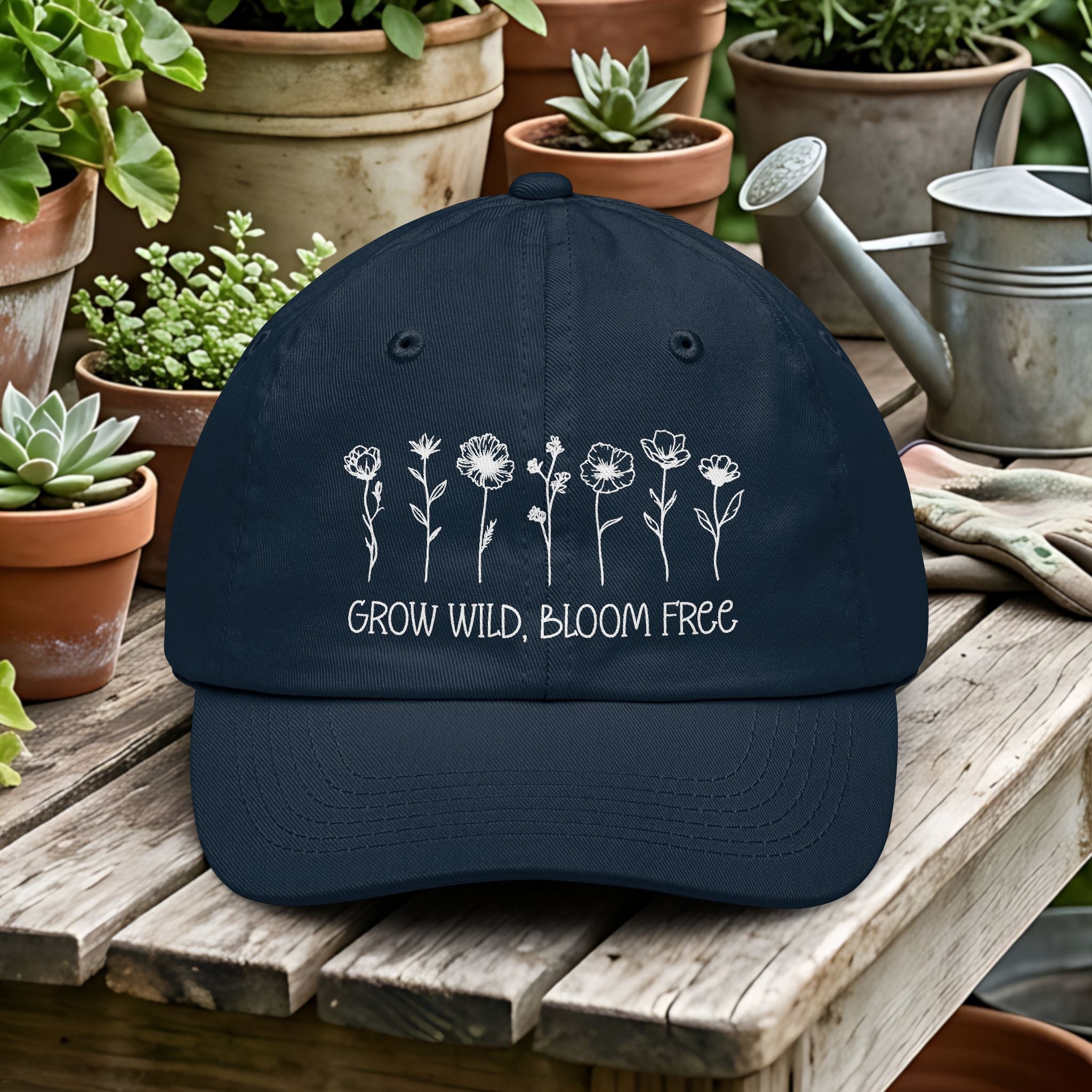 Grow Wild Bloom Free Wildflower Dad Hat