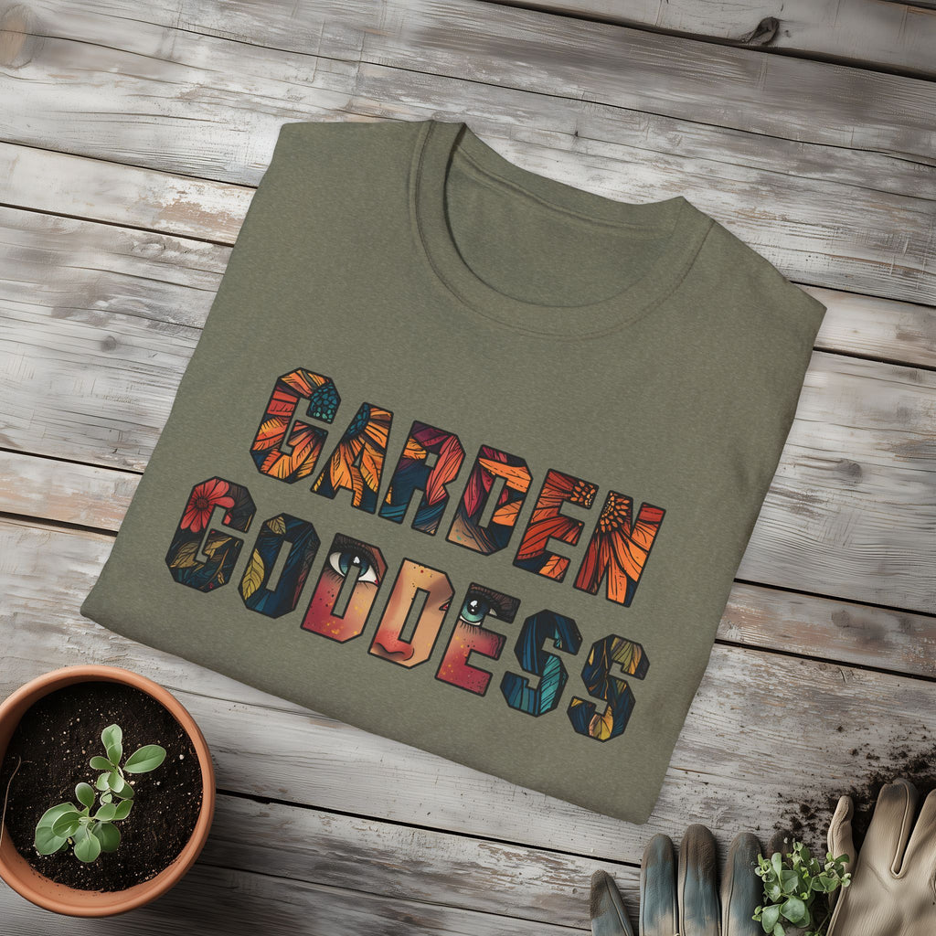 Boho Garden Goddess T-Shirt for  Nature Lovers