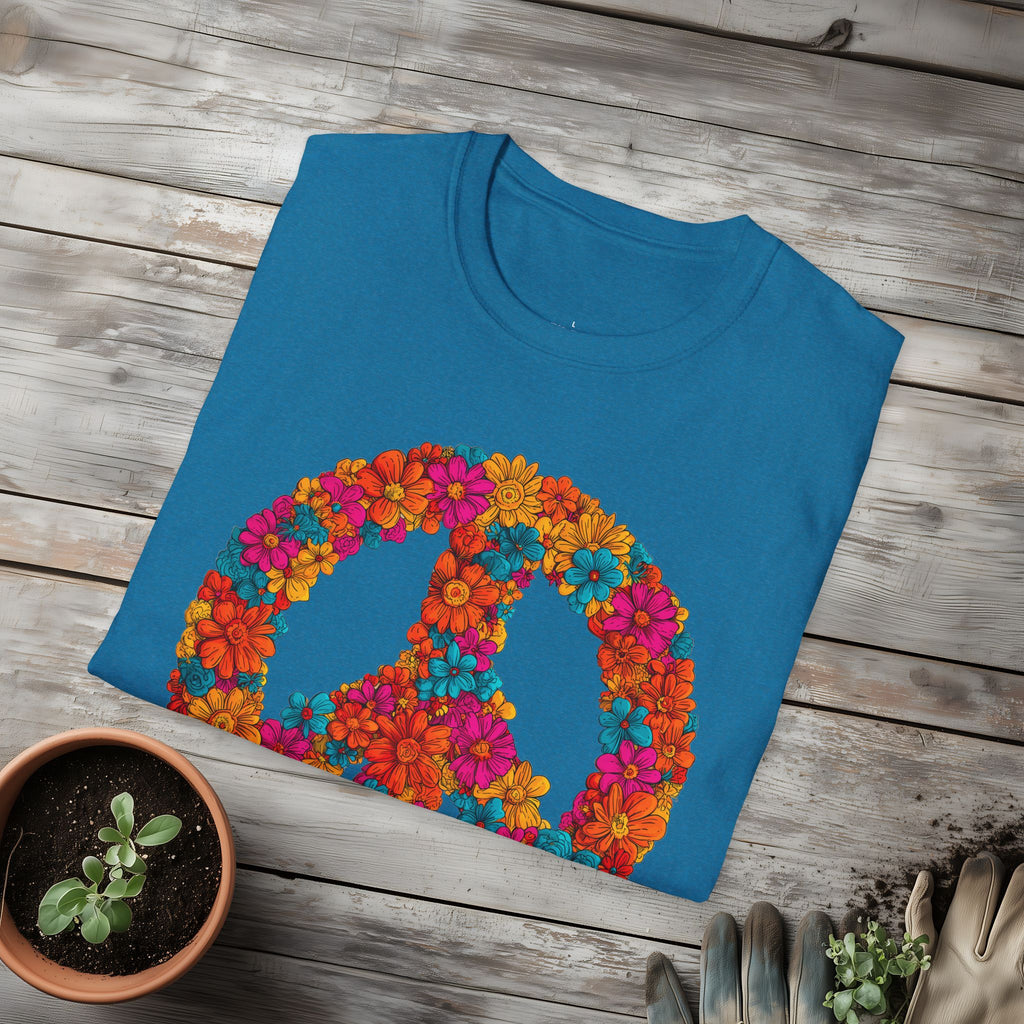 Flower Power Peace Sign Tee