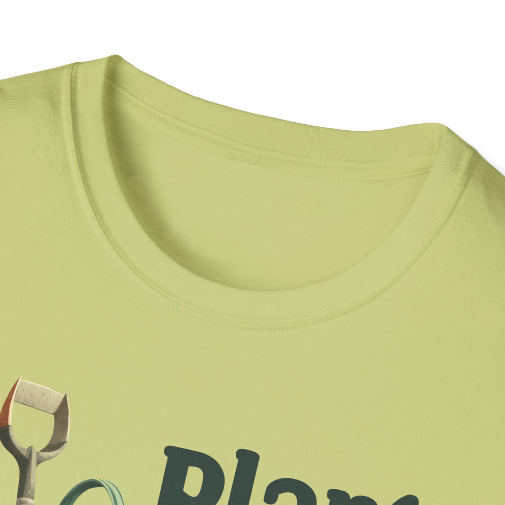 Plant Pick Repeat, Cartoon Gardener T-Shirt