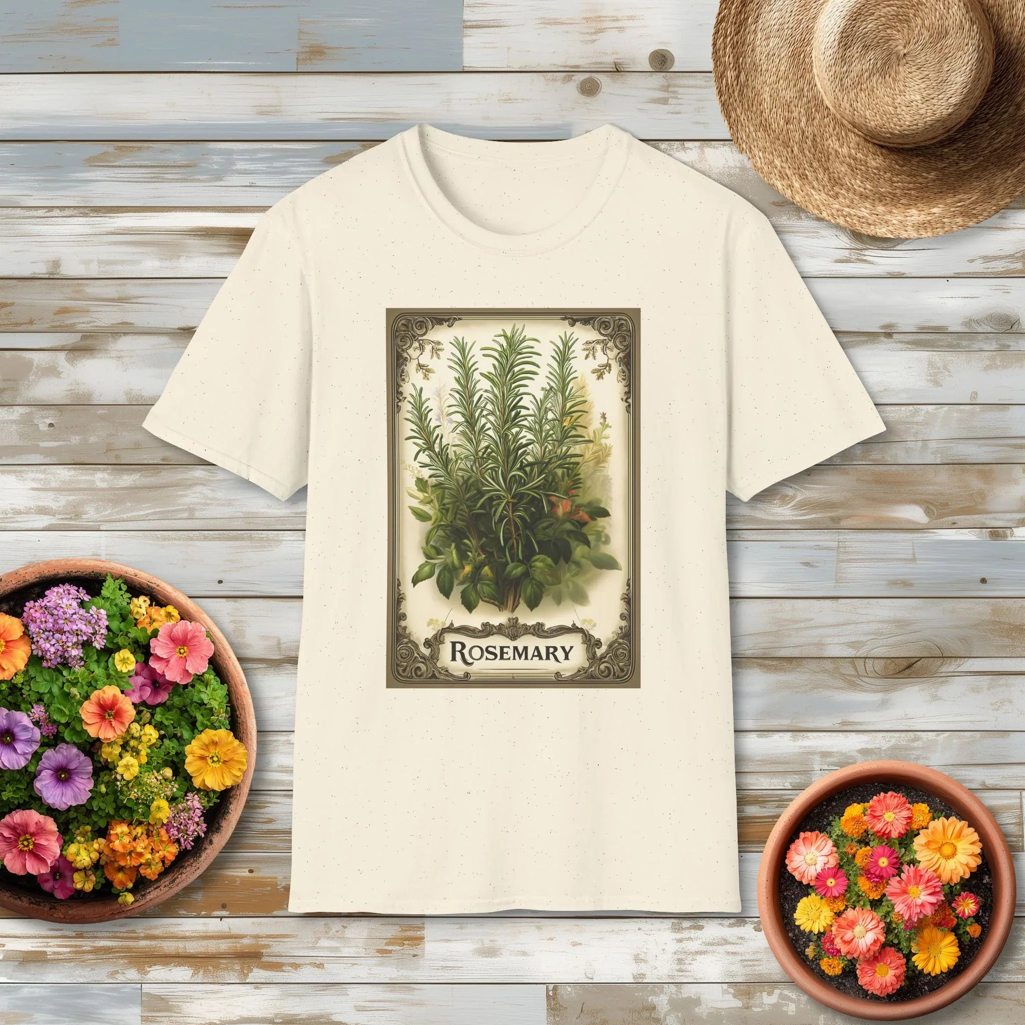 Rosemary Vintage Herb Seed Packet T-Shirt